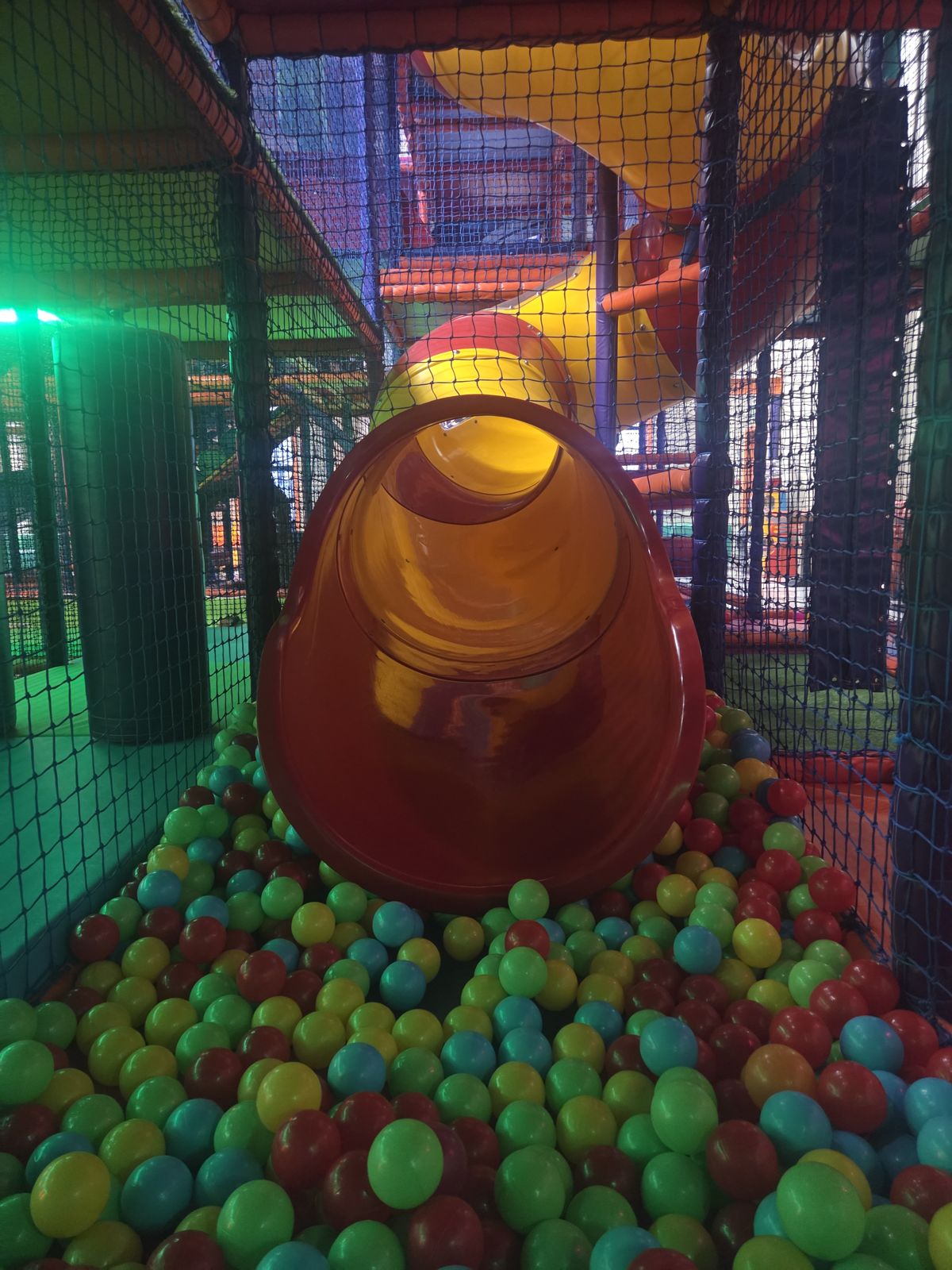 Multi-level play frame at Jungle Den Newbridge