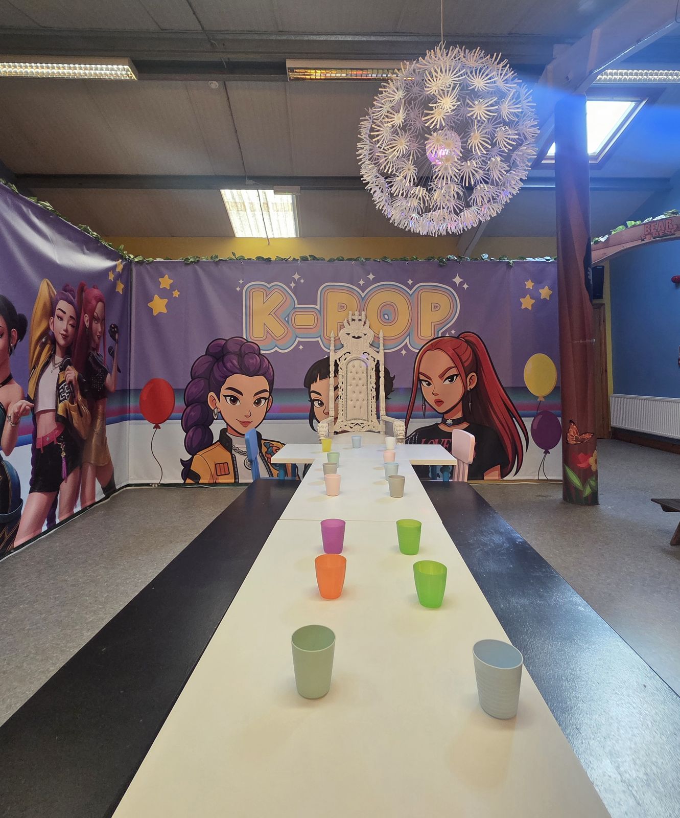 Private themed party room at Jungle Den Naas