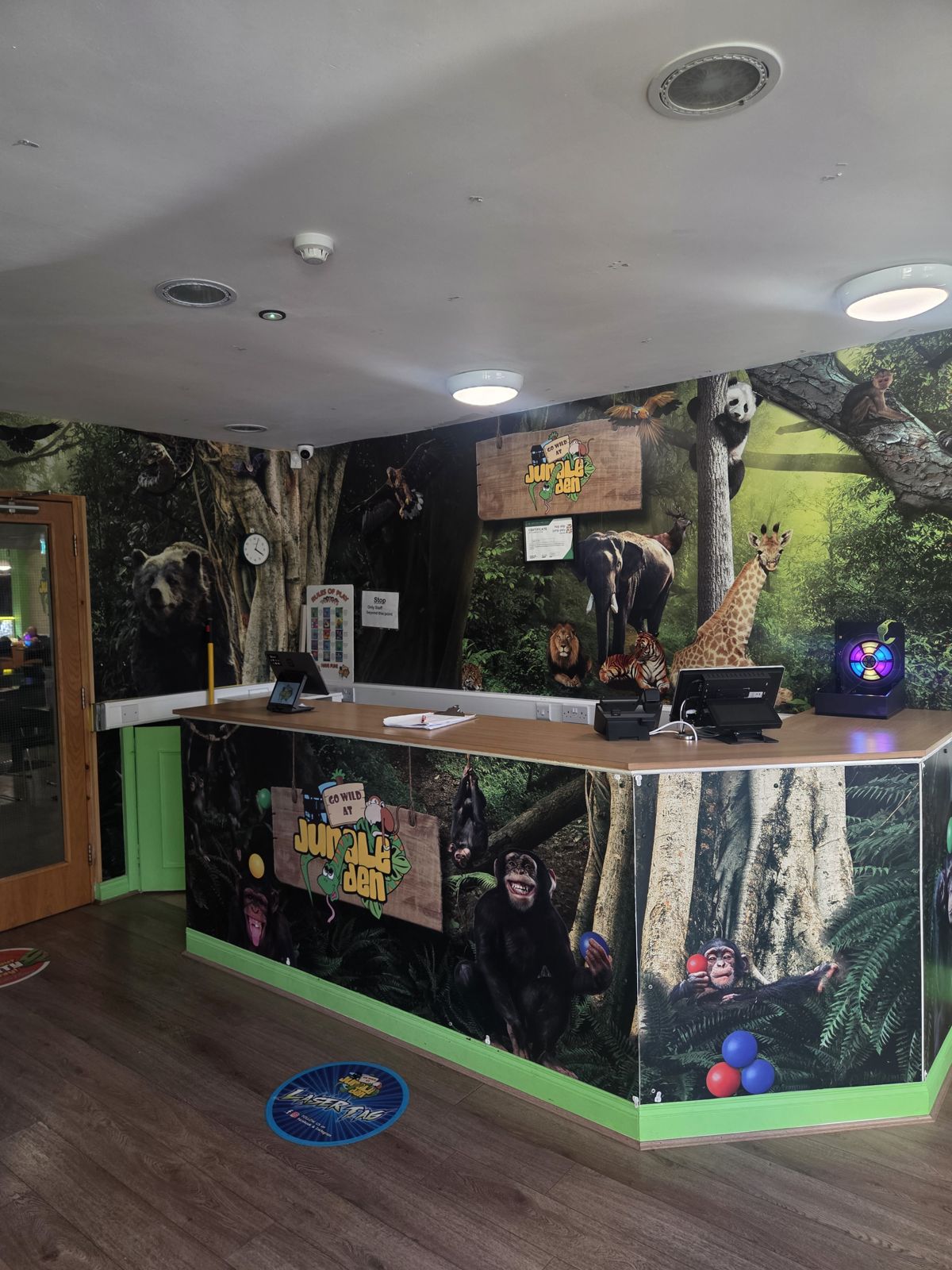 Café and main floor at Jungle Den Naas