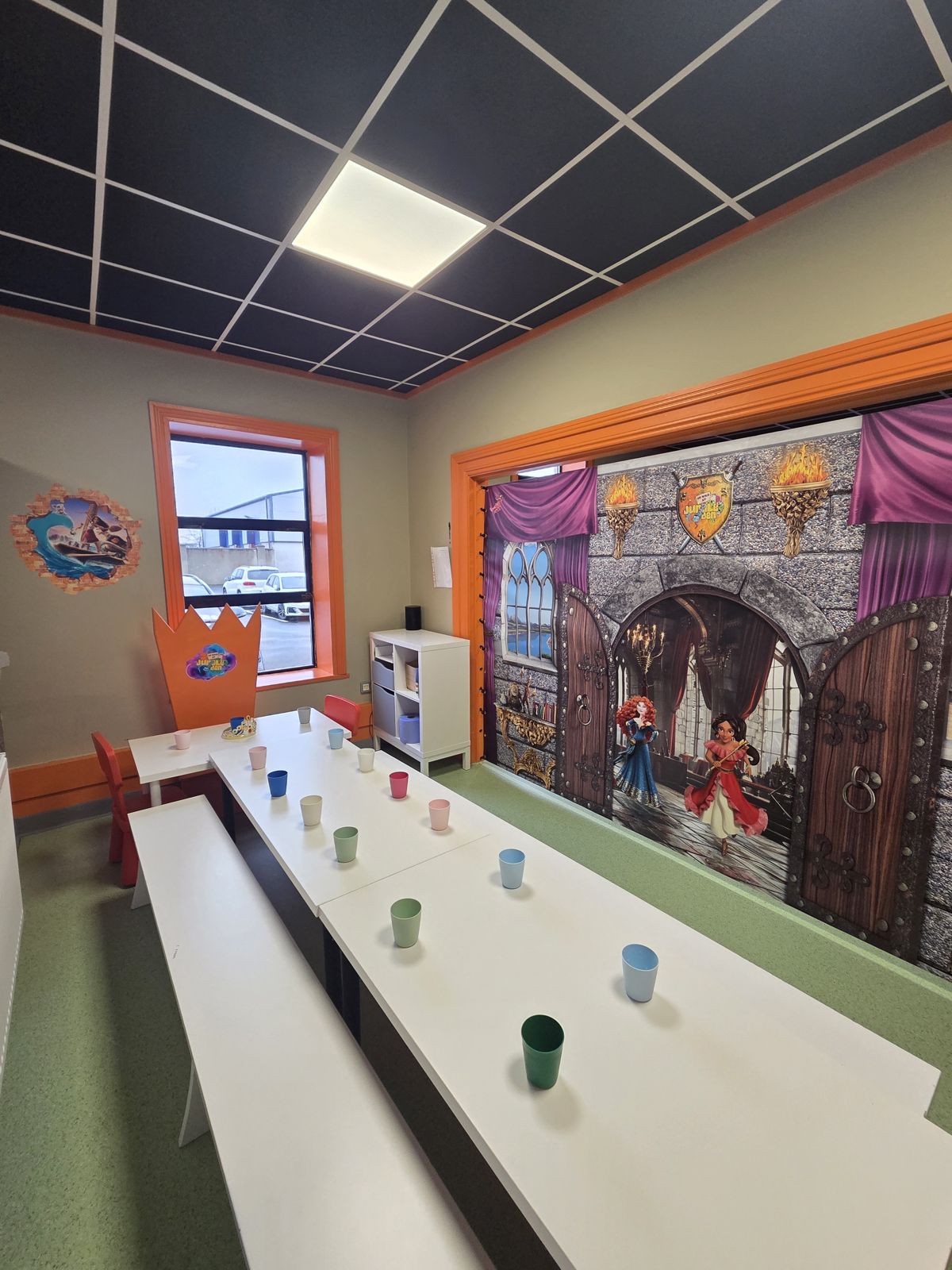 Private themed party room at Jungle Den Newbridge